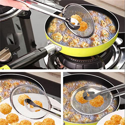 Stainless Steel Fried Food Oil Scoop Kitchen Gadget & Barbecue Brush