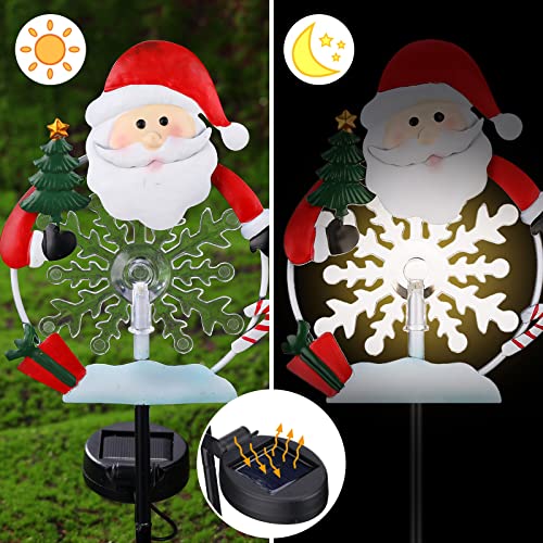 4 Pack Christmas Metal Lights Stakes Decoration