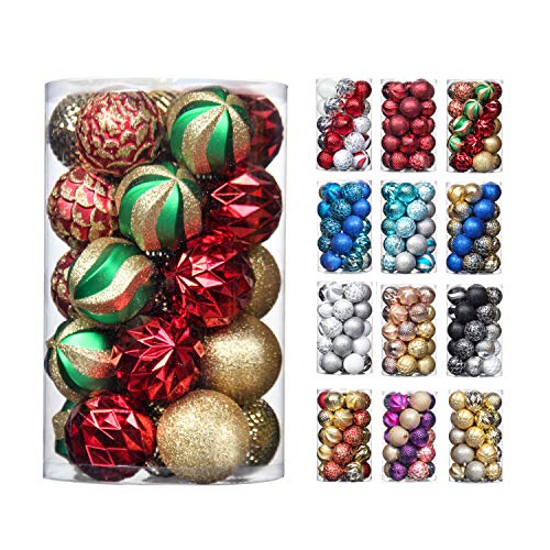 31pcs 2.75in & 1.97in Shatterproof  Balls for  Christmas Decoration