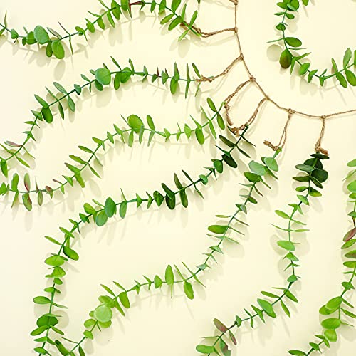 Hanging Wall Decor Artificial Boho Decor Fake Eucalyptus Vine Decoration for Bathroom Bedroom Farmhouse