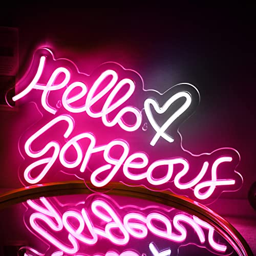 Hello Gorgeous Neon Sign Led Neon Light LeD Decoration