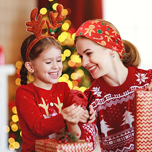 12 PCS Christmas Stretchy Headbands for Women