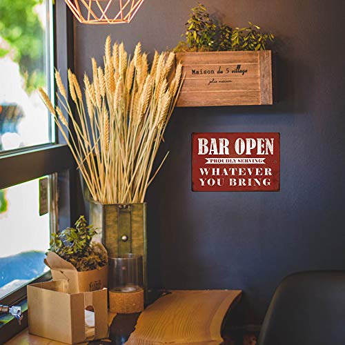 Metal Tin Sign Bar Man Cave Funny Wall Decoration, 8"x12"