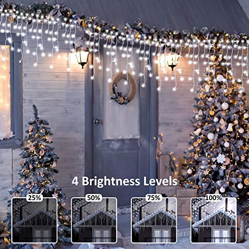 33FT 400 LED Icicle Christmas Lights 64 Drops w/ Remote