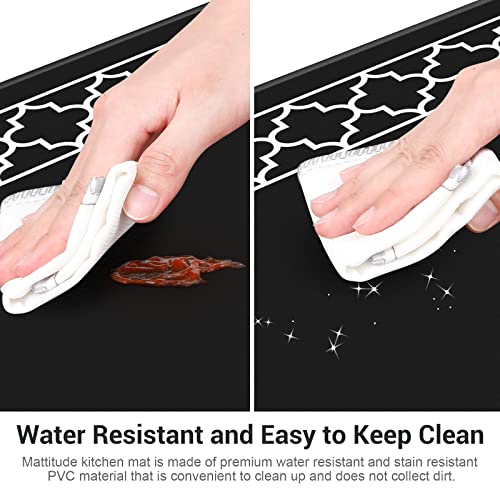 [2 PCS] Cushioned Anti-Fatigue Kitchen Rug