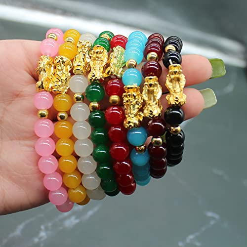 8 Pack Feng Shui Luck Bracelets for Men/Women