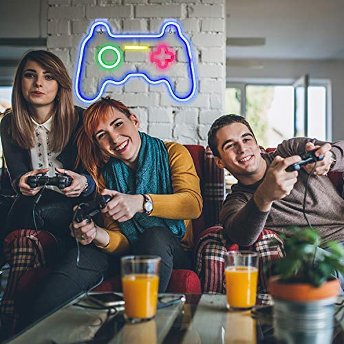 Game Shaped LED Neon Light Signs for Wall Decoration 16''x 11''