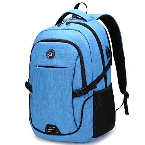 Anti Theft Laptop/Travel Backpacks Bookbag w/ USB Charging Port Fits 15.6 Inch Laptop