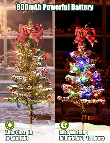 40LED Solar Christmas Tree w/ Lights Decoration