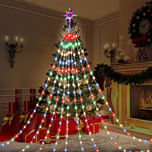 320 LEDs Christmas Decorations Star String Lights