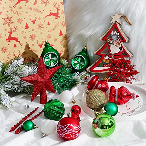 103-Pack Assorted  Christmas Ball Ornaments