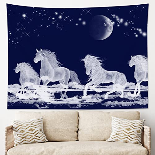 Galloping Horse Tapestry for Wall Decor,60Wx40H Inches