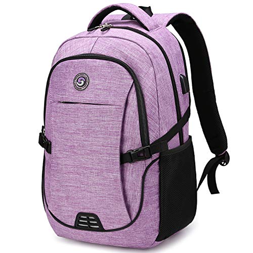 Anti Theft Laptop/Travel Backpacks Bookbag w/ USB Charging Port Fits 15.6 Inch Laptop