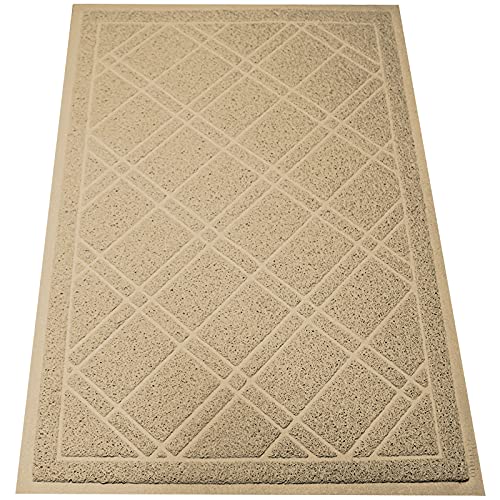 Universal Doormat |  XL Size 42” x 35” | Anti-Slip Durable & Washable | Low Profile, Dirt & Dust Absorber