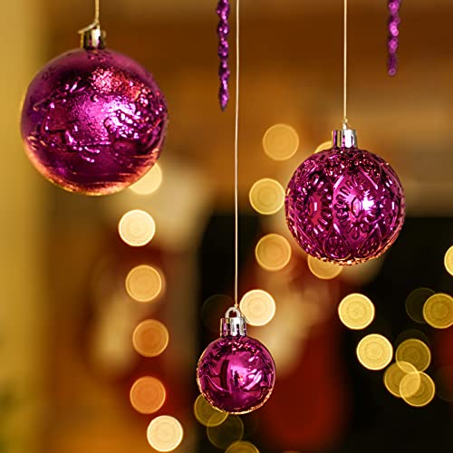 45pcs Christmas Ball Ornaments for Christmas Trees Decorations