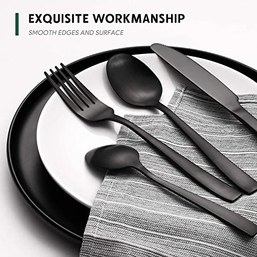 48-Piece Stainless Steel Silverware Set w/ Steak Knives for 8