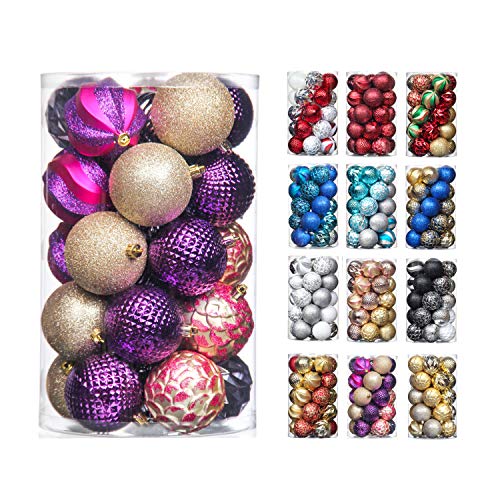 31pcs 2.75in & 1.97in Shatterproof  Balls for  Christmas Decoration