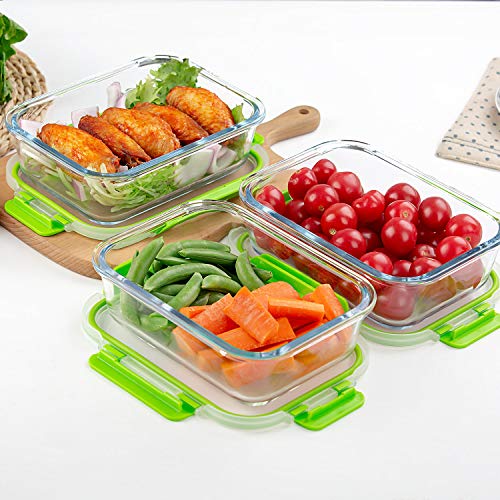 [10-Pack] Glass Food Storage Containers