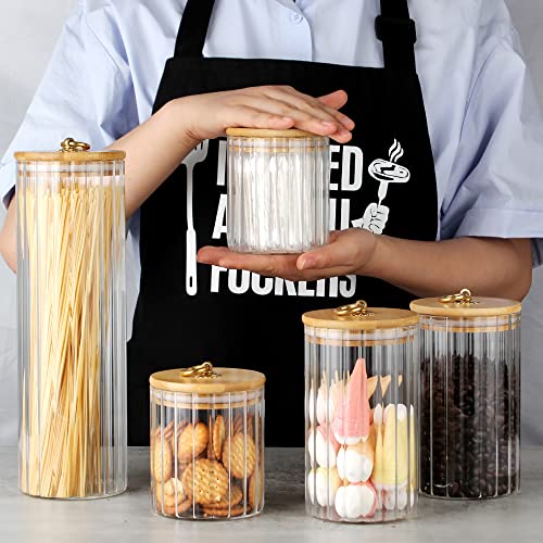 Glass Storage Jars Set of 5