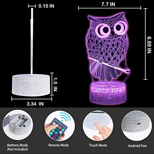 3D Illusion Bedroom Decoration Night Light Table Lamp 16 Colors