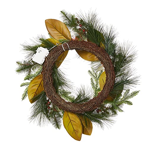 24 Inch Prelit Christmas Wreath Decoration