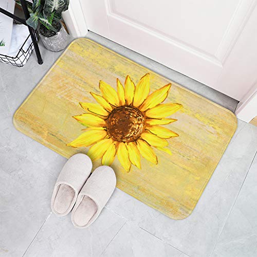 Sunflower Area Rug Door Mat 18 x 30 Inches