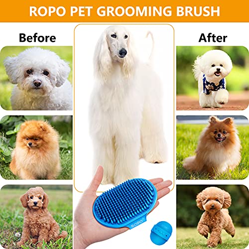 2 Pack Pet Shampoo Grooming Brush