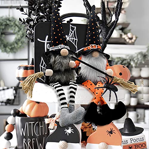 Halloween Witch Gnomes Plush for Tier Tray Decor,ation