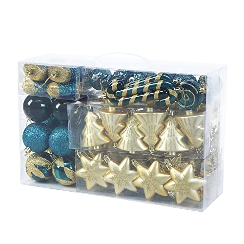 76ct Christmas Tree Balls Ornaments Set