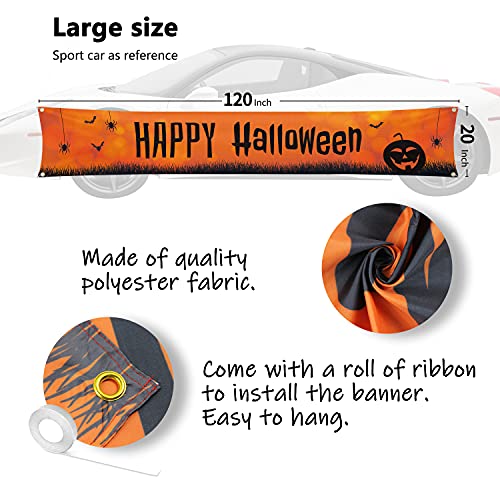 Happy Halloween Decorations Banner Large 120" x 20"