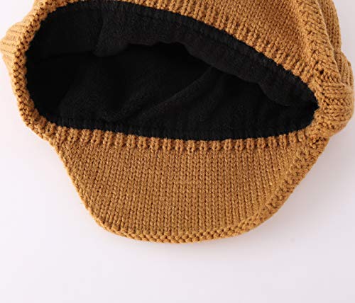 Mens Winter Knit Earflap Hat