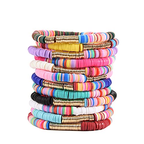 12pcs/set Heishi Bracelet for Women