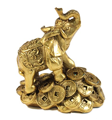 Feng Shui 3" Money Elephant Figurine for Luck & Wealth Home Decoration