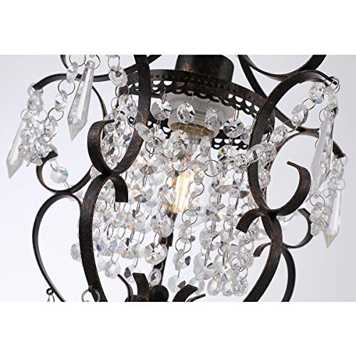 Elegant Mini Crystal Chandeliers Lighting 1-Light