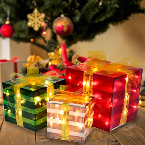 Christmas Lighted Boxes Decoration