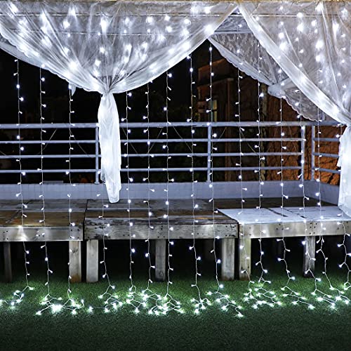 Curtain Lights for Decorations, 10 Ft Connectable String Lights with 8 Twinkle Modes Led Fairy Lights