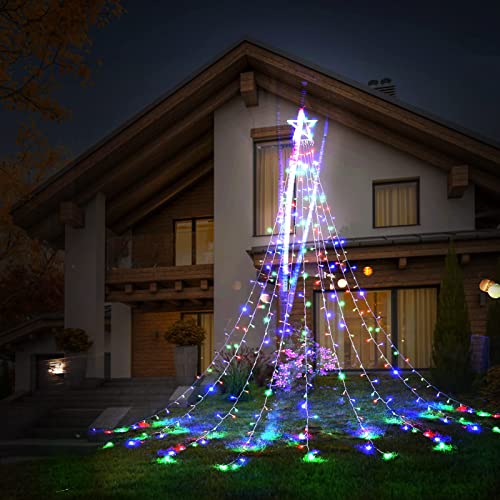 344 LED Christmas Lights w/ Star Topper