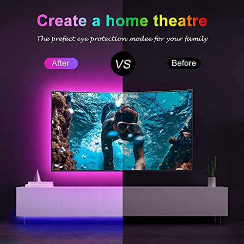 Led Strip Lights  Bluetooth Smart App Control Music Sync Color Changing RGB Led Light Strip with Remote