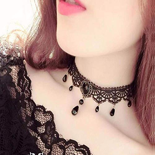 Halloween Elegant Sexy Lace Women Retro Gothic Punk Style Necklace