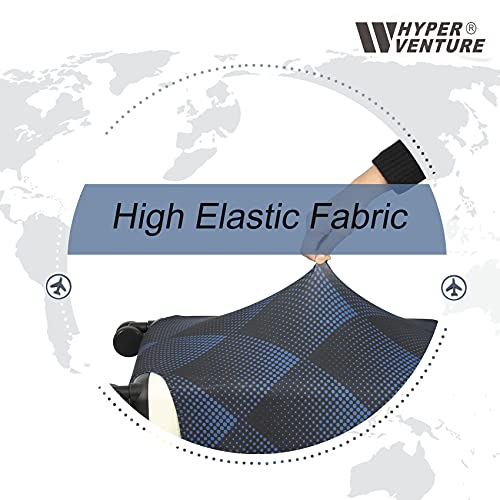 Washable Luggage Cover - Fashion Suitcase Protector  (Blue Cube)