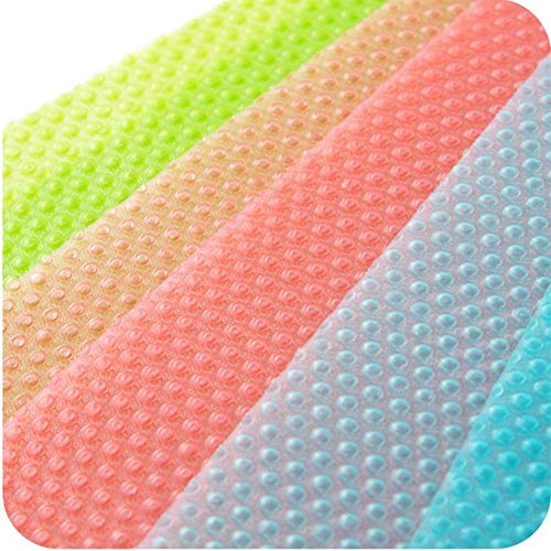 9 Pack Refrigerator Mats,Washable -Red/3Green/3Blue