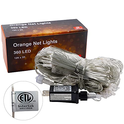 Connectable Christmas/Halloween Net Lights, 12FT x 5FT 360 LED