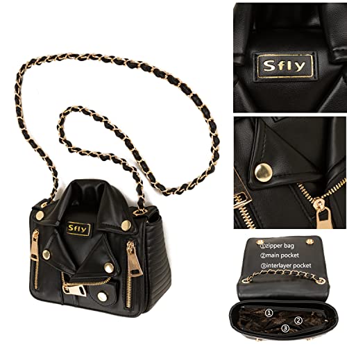 Women Leather Satchel Chain Strap Shoulder Bag Le