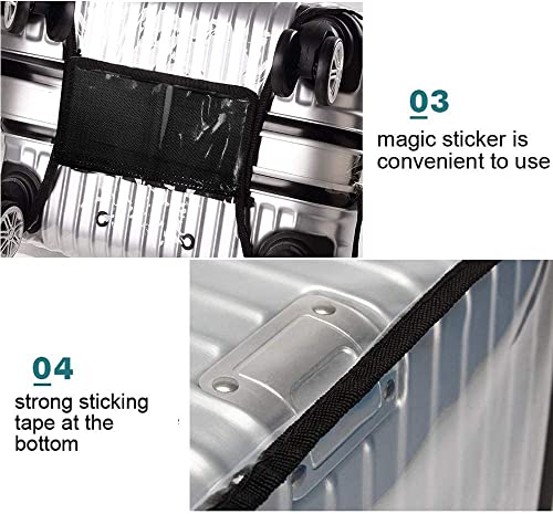 Clear PVC Suitcase Cover Protectors for Wheeled Suitcase