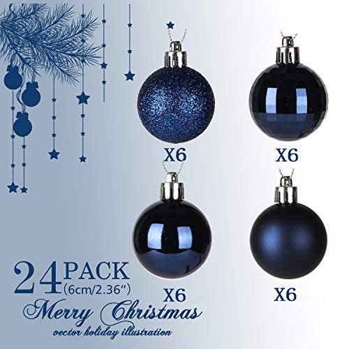 24pcs 2.36in Christmas Balls Decoration