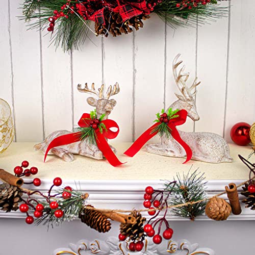 Lying Reindeer Figurine  for Christmas Decoration