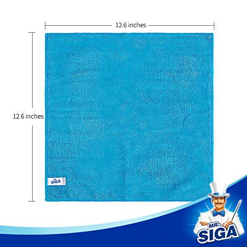 Microfiber Cleaning Cloth,Pack of 12,Size:12.6" x 12.6"