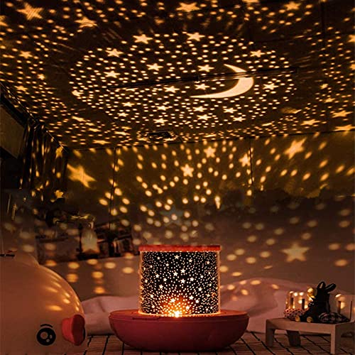 Remote Control & Timer Design Seabed Starry Sky Rotating LED Star Projector