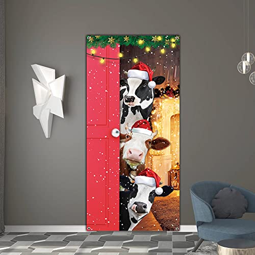 Cute  Christmas Door Cover  Decorations