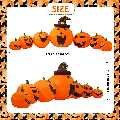 Halloween Inflatables Decoration White Ghost Coming Out of The Window/Tree, Blow Up Spooky Ghost